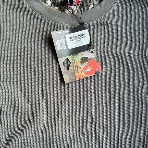 Derschutze “Blossom” Waffle Longsleeve – Anthracite - Picture 4 of 5